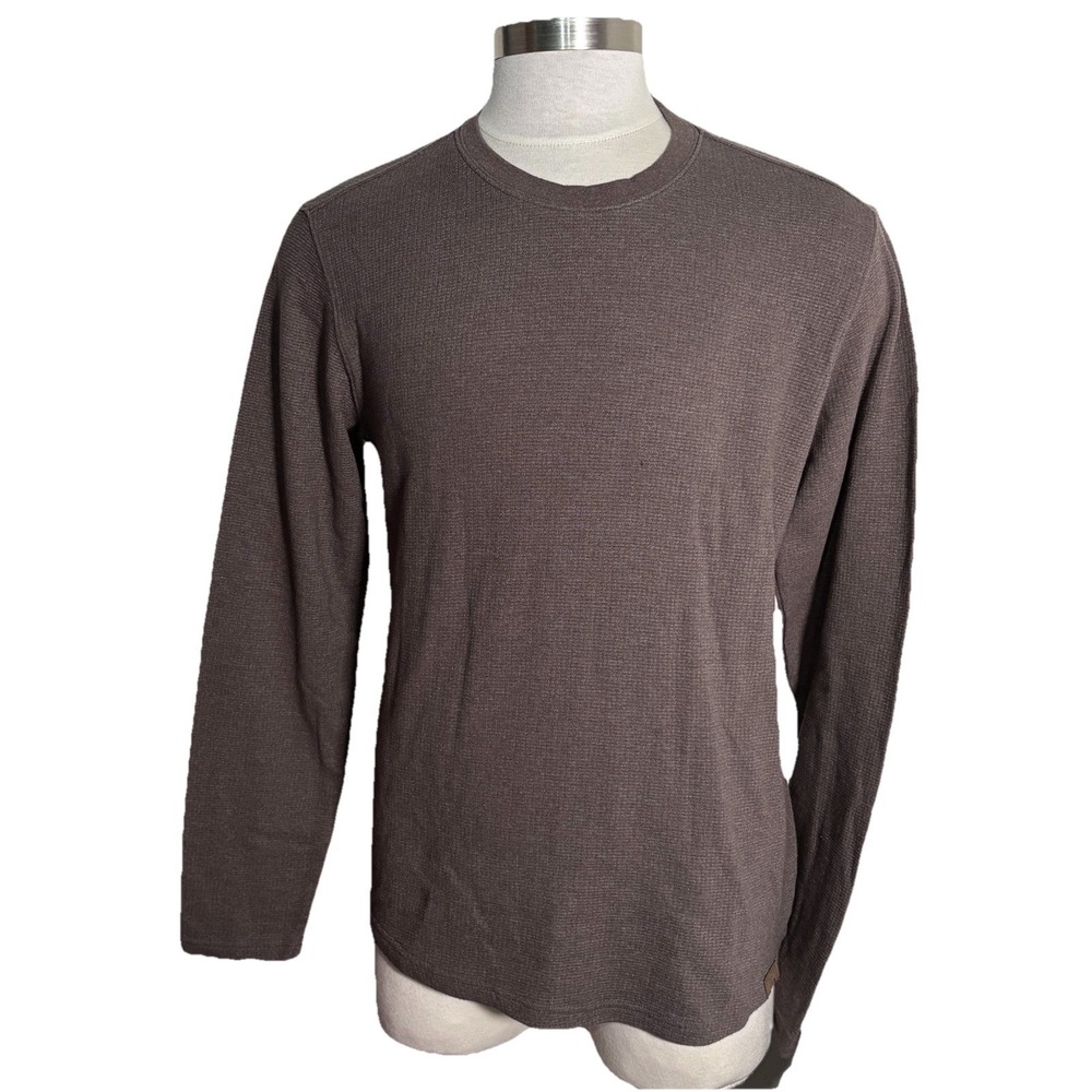 Dakota Grizzly Mens XL Thermal Shirt Crew Neck sweatshirt Gray Lounging Hiking